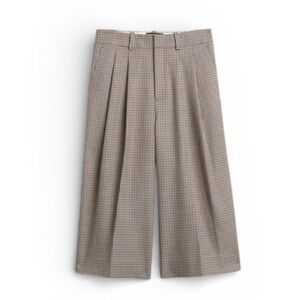 NWOT Banana Republic Checkered Houndstooth Wide Leg Culotte Trouser Pants Gaucho